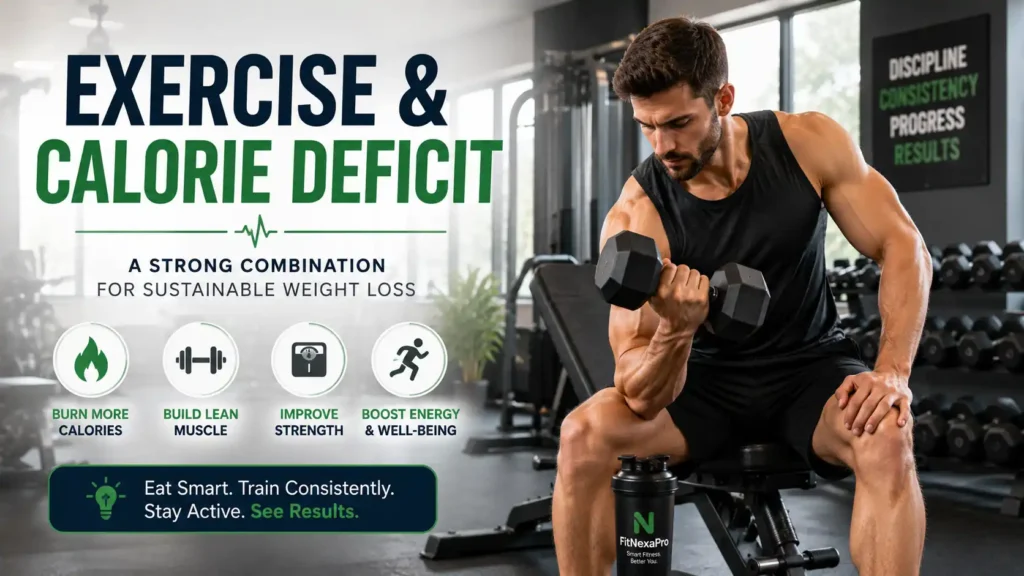 Exercise and calorie deficit for weight loss