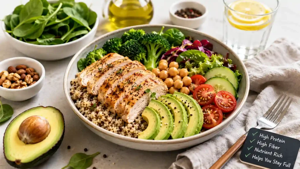 Filling foods for a calorie deficit diet