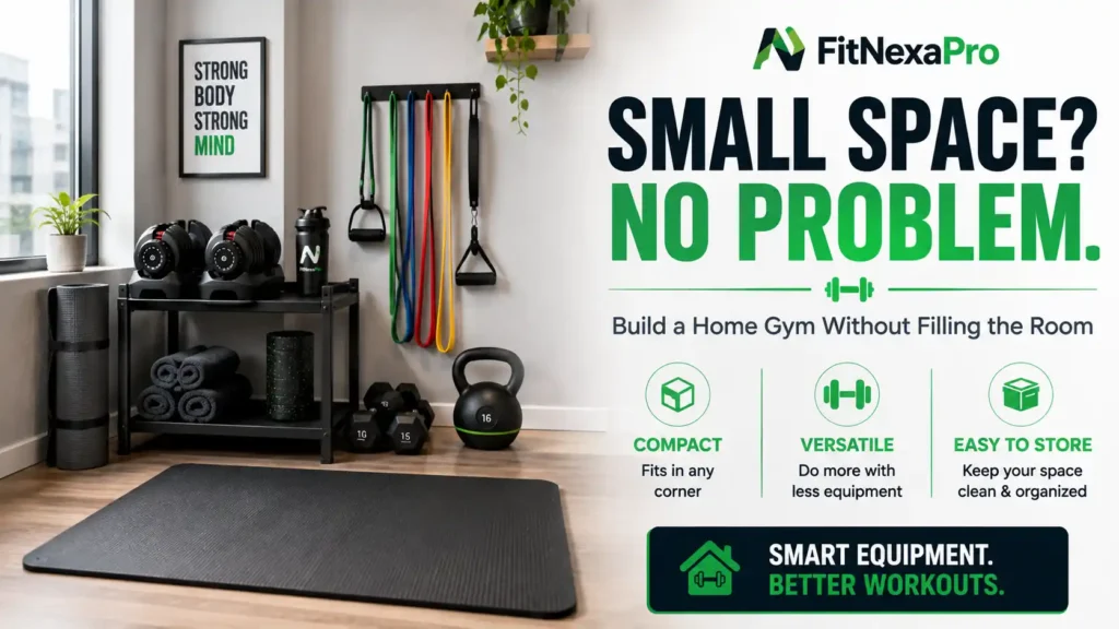 Home gym equipment for beginners in small spaces