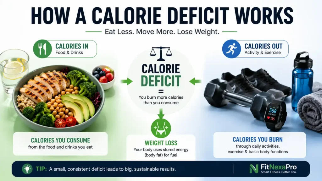 How a calorie deficit for weight loss works