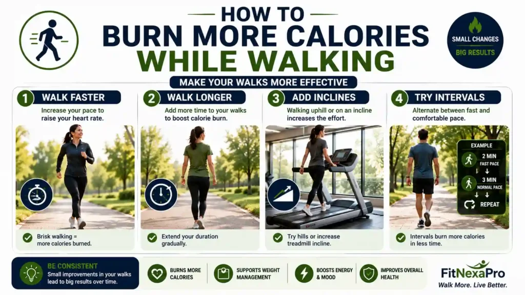 How to burn more calories while walking