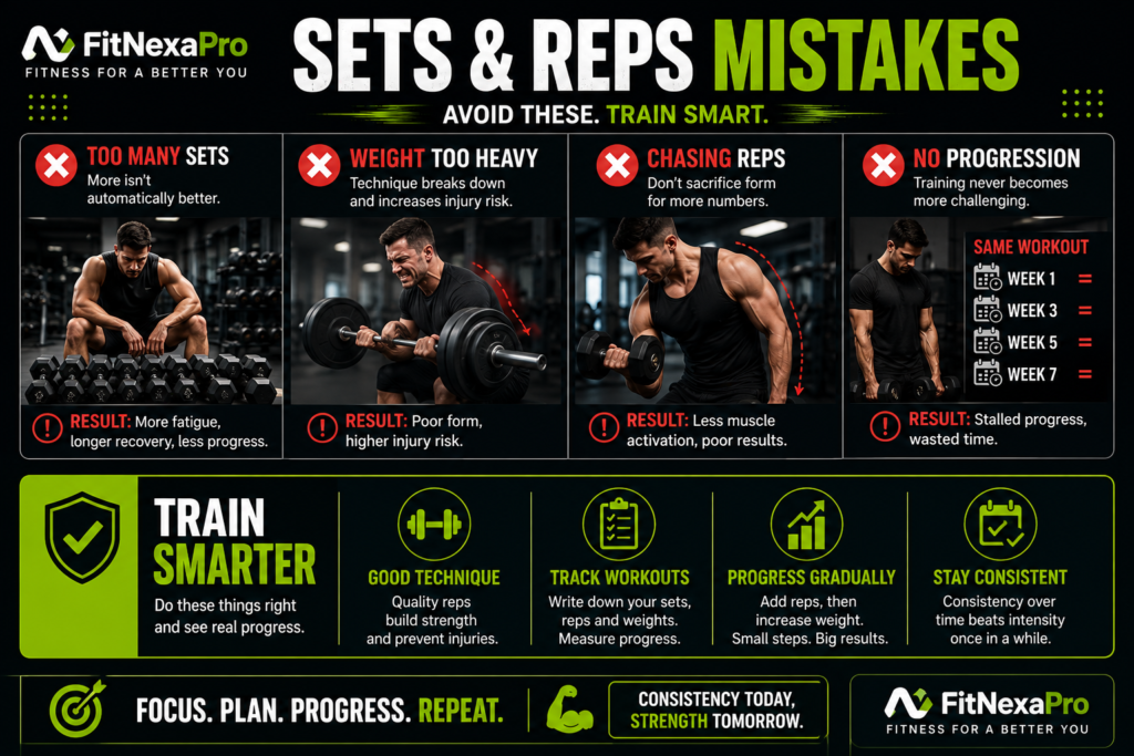 Common sets and reps mistakes for beginners