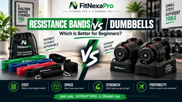 Resistance bands vs dumbbells for beginner home workouts